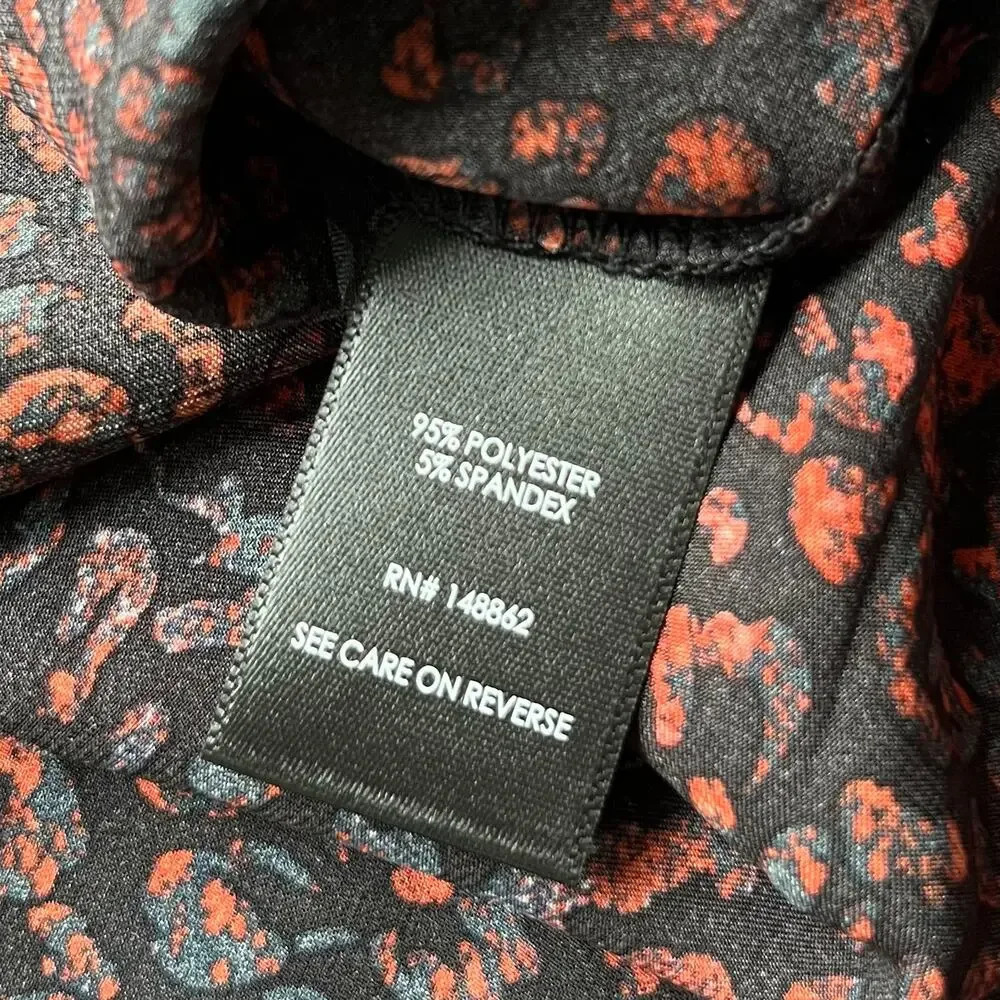 torrid Black and Burgundy Puff-Sleeve Animal Print Blouse - Picture 11 of 11